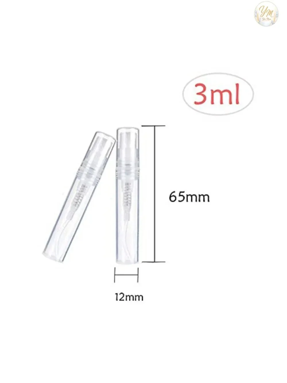 Mini Perfume Bottles 3ml 100pcs Refillable Spray Bottle for Travel Essential